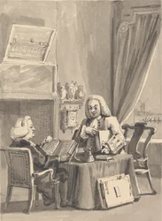 Hogarth bittet seinen Gönner Bischof Hoadley, sein Manuskript 