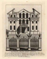 Monmouth House, Soho Square, abgerissen 1773