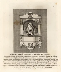 Denkmal für den Kaufmann und Philanthropen Robert Dow in St Botolph