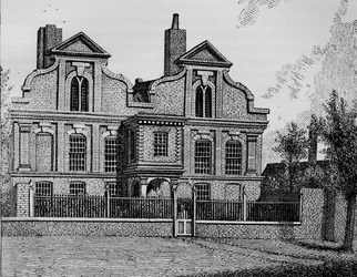 Das alte Herrenhaus, Hackney, 1800 1911