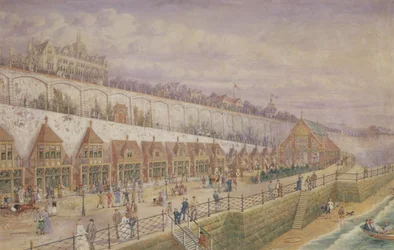 Entwurf für eine Seebadeanstalt und ein Konservatorium auf den Terrassen unterhalb des Granville Hotels, Ramsgate