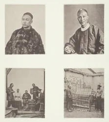 Ein kantonesischer Gentleman, ein kantonesischer Gentleman, Schroffing Dollars, Seide aufwickeln, ca. 1868