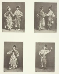 Schauspieler, antikes Hochzeitskostüm, antike Kostüme, ca. 1868
