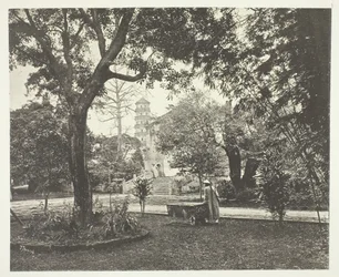 Das britische Konsulat Yamun, Kanton, ca. 1868