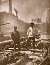 Arbeiter auf der 