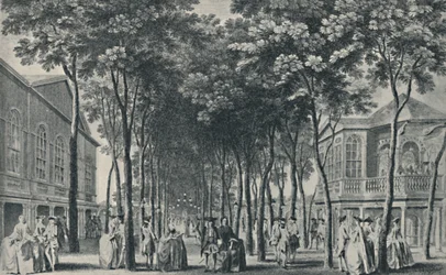 Gesellschaft in den Marylebone Gardens