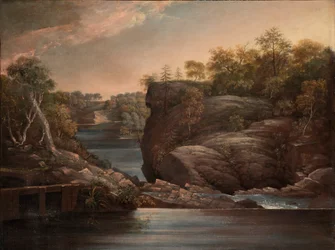Norwich Falls (oder Die Wasserfälle des Yantic bei Norwich)
