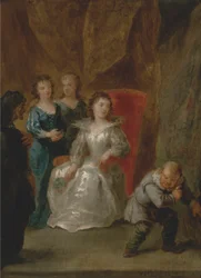 Eine Szene aus Don Quixote (Bd.II, Kap.XXIII)