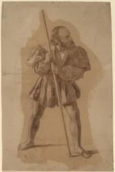 Figurenkostümstudie für Columbus-Wandbild, Washington, D.C.