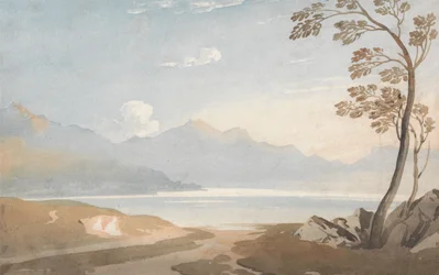 Eine walisische Landschaft, eine Untermalung