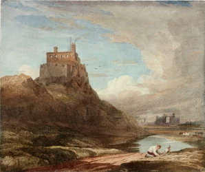 Ansicht der Burg Holy Island