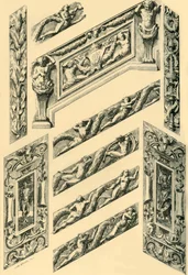 Details der Treppendekoration, ca. 1870er, 1881