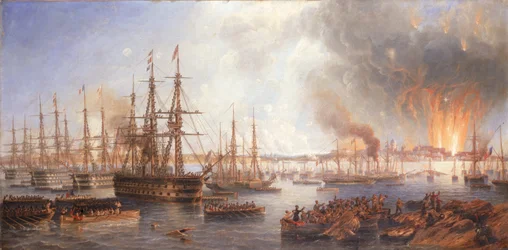 Die Bombardierung von Sveaborg, 5. August 1855, 1856