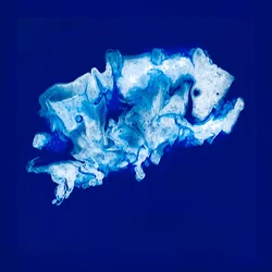Gelassener Blauer Fluss