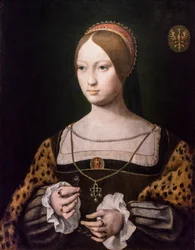 Porträt von Prinzessin Isabelle (oder Isabeau) von Österreich
