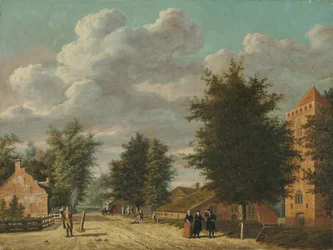 Ansicht des Dorfes Eemnes