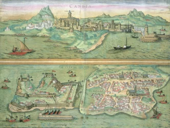 Karte von Candia und Korfu, aus 