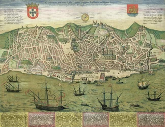 Karte von Lissabon, aus 