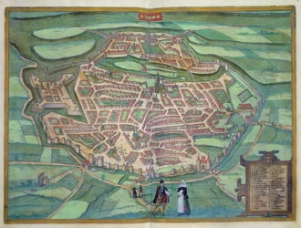 Karte von Metz, aus 