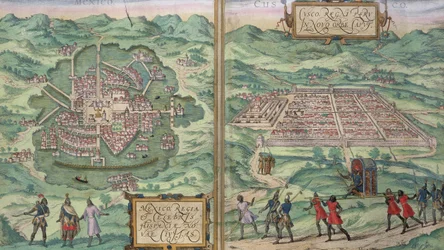Karte von Mexiko und Cuzco, aus 
