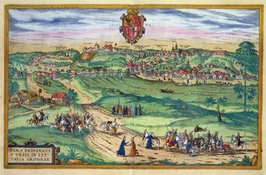 Stadtplan von Grodno, aus 