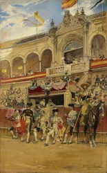 Im Inneren der Stierkampfarena, ca. 1880