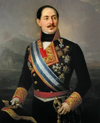 Porträt von Francisco Serrano y Domínguez (1810-1885), spanischer Soldat und Politiker, Führer der Liberalen Union, 1874 Präsident der Ersten Republik