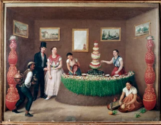 Horchata-Verkäufer (traditionelles Getränk aus Valencia, Spanien)