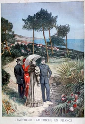 Franz Joseph I., Kaiser von Österreich, bei einem Besuch in Frankreich, 1894