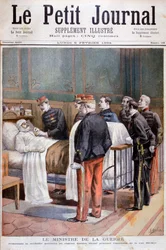 Der französische Kriegsminister verleiht eine militärische Auszeichnung, 1894