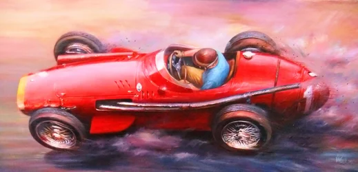 Juan Manuel Fangio, Mille Miglia 1953, Alfa Romeo 6C 3000cc (rotes Dach)