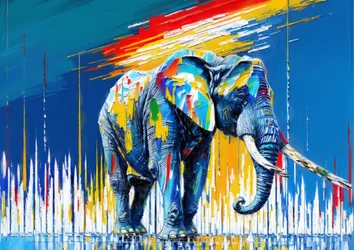 Tiere Elefant