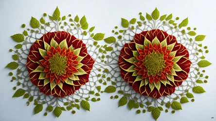 Mandala: Hibiskusblüten-Elemente_01