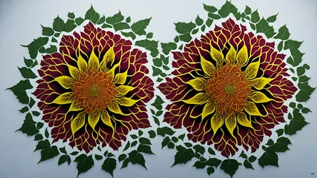 Mandala: Hibiskusblüten-Elemente_02