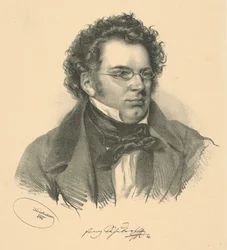 Porträt von Franz Schubert 1797-1828, 1846