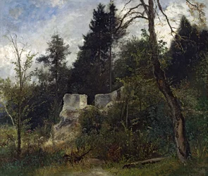 Landschaft mit Ruine