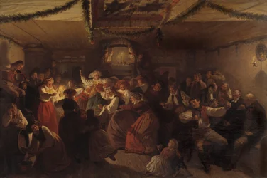 Eine Hochzeitsgesellschaft aus Vingåker, 1857
