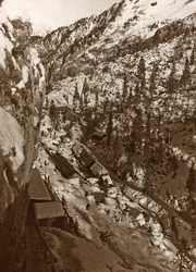 Album "Meine weltkriegs - Erinnerungen Südwestfront (Kärnten, Italien, Südtirol) 31/03/1915-12/11/1918 - Josef Zohles Wien": Militärbaracken