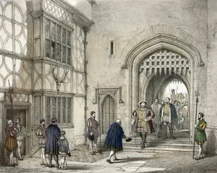 Heinrich VIII. (1491-1547) in Hever Castle in Kent, nach Joseph Nash (1809-1878)