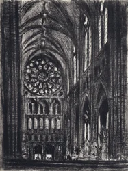 Das Querschiff, Westminster (Lithografie)