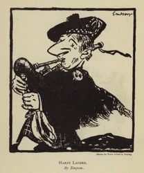 Harry Lauder, schottischer Sänger und Komiker