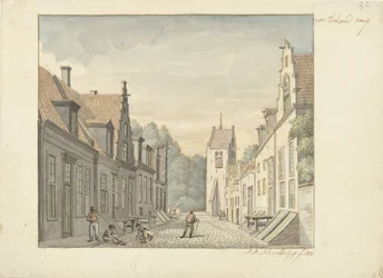 Straße im Dorf Oosterland auf Duiveland