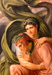 Dante und Virgil auf Geryons Rücken