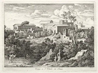 Blick auf San Vitale, Rom