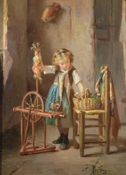 Am Spinnrad