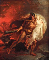 Herkules reißt Alceste aus der Hölle, ca. 1806
