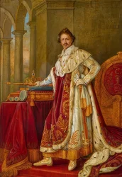 König Ludwig I. von Bayern im Krönungsornat