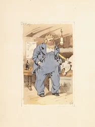 Captain Jack Bunsby, aus Dombey und Sohn (1848)