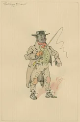 Der schwarze Fahrer, ca. 1920er
