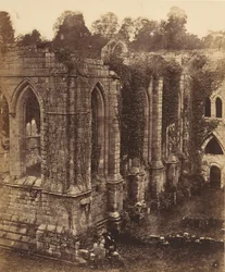 Fountains Abbey. Das Refektorium und die Küche, 1850er Jahre